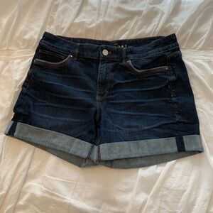 White House Black Market Blue Denim Jean Shorts, Sz 8
